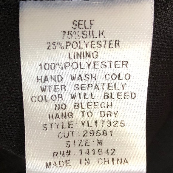 Ya Los Angeles Little Black Silk Dress - Picture 5 of 5